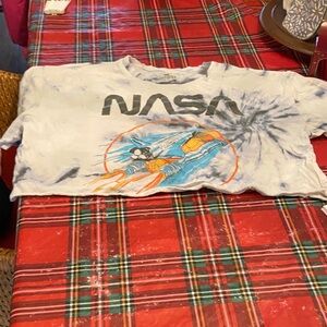 Hollister Kids NASA Graphic Tee - White and Blue